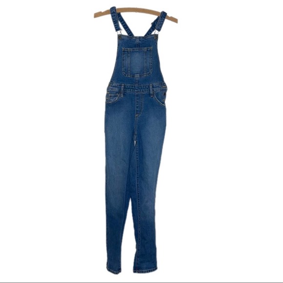 Universal Thread Overalls Denim Bib Jeans Women’s 00 24R - Picture 2 of 4